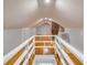 Unique attic space with wood floors, natural light and an exposed brick chimney at 4625 Durant Ave, North Charleston, SC 29405