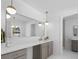 Bright bathroom with modern lighting and vanity area at 5286 Waterview Dr, North Charleston, SC 29418
