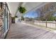 Large outdoor deck with railing, offering an extension of indoor living space at 5286 Waterview Dr, North Charleston, SC 29418