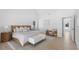 Bright, spacious main bedroom is decorated with a plush rug and white accents at 5286 Waterview Dr, North Charleston, SC 29418