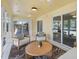 Relaxing sunroom with lots of natural light, comfortable seating, and access to the backyard at 5286 Waterview Dr, North Charleston, SC 29418
