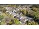 An aerial view of the neighborhood showcasing the beautiful landscaping and surrounding trees at 6005 Coral Berry Rd, Hanahan, SC 29410
