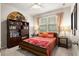 Bedroom with neutral walls, a ceiling fan, and built in bookcase at 6005 Coral Berry Rd, Hanahan, SC 29410