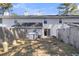 Fenced backyard with sliding glass doors offering outdoor living space at 7875 Sandida Ct, North Charleston, SC 29418