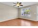 Cozy bedroom with hardwood floors and a bright window at 7875 Sandida Ct, North Charleston, SC 29418