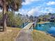 Charming walking bridge over the pond with gated access and lush scenery at 7875 Sandida Ct, North Charleston, SC 29418