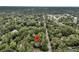 Expansive aerial view showcasing a property in a serene, tree-filled setting near the town at 914 S Main St, Summerville, SC 29483