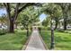 Lush community park with mature trees, a gazebo, and inviting walking path at 914 S Main St, Summerville, SC 29483