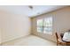 Simple bedroom with neutral walls, carpeted floor, a window, and furniture at 103 Haleswood Cir, Goose Creek, SC 29445