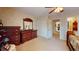 Bedroom with a large wood dresser and closet space, well lit with access to the bathroom at 103 Haleswood Cir, Goose Creek, SC 29445
