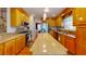 Spacious kitchen with a large island, stainless steel appliances, and plenty of cabinet space at 103 Haleswood Cir, Goose Creek, SC 29445