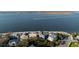 Aerial view of waterfront homes with access to the waterway and scenic views at 106 Murray Blvd, Charleston, SC 29401