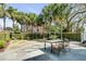 Private backyard featuring a stone patio, perfect for outdoor dining and entertaining at 106 Murray Blvd, Charleston, SC 29401