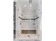 The walk-in shower features marble walls and dual shower heads at 106 Murray Blvd, Charleston, SC 29401