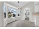 Bright dining area with a vaulted ceiling and natural light at 1158 Wildgame Rd, Summerville, SC 29486