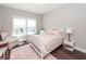 Bedroom features a white crib bed frame, pink accents, dark wood floors, and a large window at 1166 Elliotts Cut Dr, Charleston, SC 29412