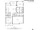 Detailed first floor plan showcases layout of kitchen, living room, and garage at 1166 Elliotts Cut Dr, Charleston, SC 29412