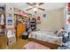 Cozy bedroom features a ceiling fan, closet space, and charming decor at 120 Luden Dr # C, Summerville, SC 29483