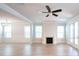 Expansive living area offers a fireplace, ample natural light, and open-concept design at 125 Cantona Dr, Summerville, SC 29483