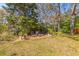 A lush backyard showcasing a brick patio with outdoor seating and landscaping at 1324 Southlake Dr, Mount Pleasant, SC 29464