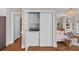 Convenient laundry area is tucked away in a closet with a washer and dryer at 1324 Southlake Dr, Mount Pleasant, SC 29464
