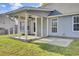 Backyard with a screened porch attached to the house at 136 Rosario Dr, Summerville, SC 29483