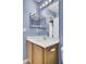 Bathroom featuring a single sink vanity, and large mirror, offering style and functionality for everyday routines at 136 Rosario Dr, Summerville, SC 29483