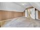 Bonus room featuring carpeted floor, slanted ceiling and two doors at 136 Rosario Dr, Summerville, SC 29483