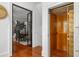 Foyer with an elevator and view of a dining room with hardwood floors and stairway at 14 Greenhill St, Charleston, SC 29401