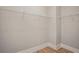 The closet is an empty canvas with metal shelves for customizable organization at 1427 Homecoming Blvd, Ravenel, SC 29470