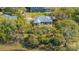 Aerial view of a beautiful home surrounded by lush greenery and trees at 1521 Hurtes Island Dr, Charleston, SC 29407