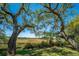 Scenic backyard view showcases lush greenery, mature trees, and tranquil marshland at 1521 Hurtes Island Dr, Charleston, SC 29407