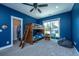 Vibrant ' bedroom with a wooden bunk bed, fun decor, and plenty of space for play at 161 Ryefield Ln, Ridgeville, SC 29472