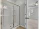 Bathroom showing shower with glass doors and a view of the main bedroom at 1808 Chauncys Ct, Mount Pleasant, SC 29466