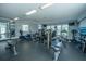 Well-equipped gym with modern exercise machines, weights, mirrors, and plenty of natural light at 1928 Chatelain Way, Mount Pleasant, SC 29464