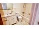 Functional bathroom featuring a standard toilet, sink vanity, and a bathtub with a shower at 2467 Birkenhead Dr, Charleston, SC 29414