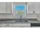 Modern kitchen features granite counters, white cabinets and stainless steel appliances at 3564 Blanding Dr, Johns Island, SC 29455