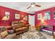 Living room featuring a leather sofa, decorative rug, and traditional decor at 4 St Teresa Dr, Charleston, SC 29407
