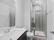 Well-lit bathroom with a glass-enclosed shower and a modern sink at 460 Cool Bend Ln, Summerville, SC 29486
