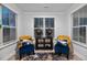 Cozy sitting room featuring natural light, stylish chairs, and decor at 460 Cool Bend Ln, Summerville, SC 29486