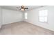 Bright bedroom featuring neutral carpet, a ceiling fan, and natural light at 4809 Bushel Rd, Ladson, SC 29456