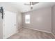 Neutral bedroom with plush carpet is awaiting its new homeowner's personal touch at 4809 Bushel Rd, Ladson, SC 29456