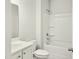 Clean bathroom with a bathtub, shower, toilet, and vanity at 482 Oak View Way, Summerville, SC 29483