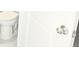 Clean white toilet and bathroom door with silver fixtures at 482 Oak View Way, Summerville, SC 29483