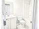 A bathroom offers a vanity with storage, tile floors, and a shower-tub combination with a white shower curtain at 482 Oak View Way, Summerville, SC 29483