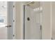 Bathroom featuring a glass-enclosed shower and neutral color palette at 4913 Lake Palmetto Ln, North Charleston, SC 29418