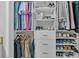 Custom closet with shelving, drawers, rods, and plenty of storage space at 500 Bucksley Ln # 308, Charleston, SC 29492