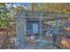 Enclosed chicken coop with chickens and a small hen house at 5758 Chisolm Rd, Johns Island, SC 29455