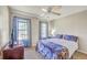 Inviting bedroom featuring a ceiling fan and natural light coming through the window at 628 Alwyn Blvd, Summerville, SC 29485