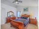 Spacious bedroom featuring a ceiling fan and matching wood furniture set at 628 Alwyn Blvd, Summerville, SC 29485